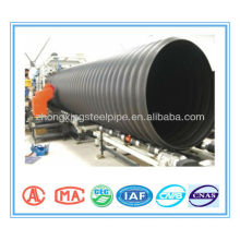 Steel Reinforced spirally wound PE Corrugated Drainage Pipe
